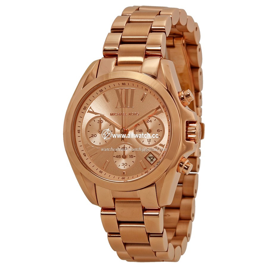 Michael Kors MK5799 Bradshaw Ladies Quartz Rose Gold-tone Stainless Steel