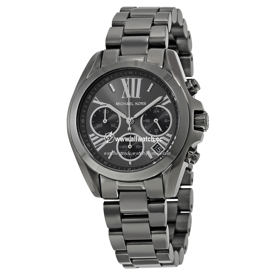 Michael Kors MK6249 Bradshaw Ladies Quartz Gunmetal-Tone Stainless Steel