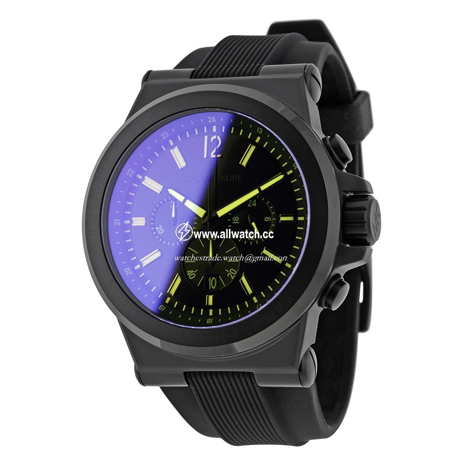 Michael Kors MK8406 Dylan Mens Quartz Black ion-plated stainless steel