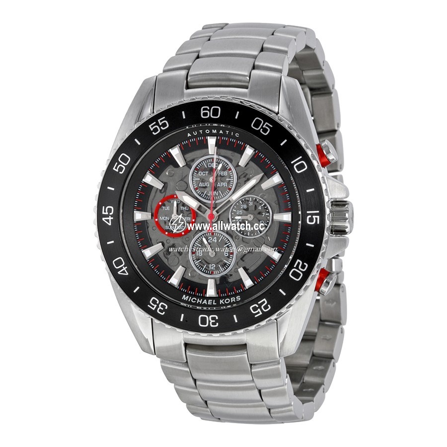 Michael Kors MK9011 JetMaster Mens Automatic Stainless Steel
