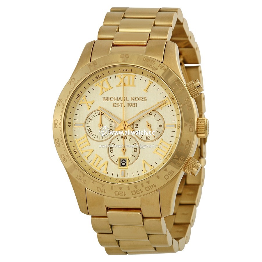 Michael Kors MK8214 Layton Mens Quartz Gold-tone Stainless Steel