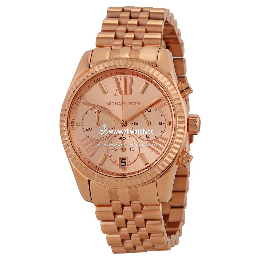 Michael Kors MK5569 Lexington Ladies Quartz Rose Gold PVD Stainless Steel