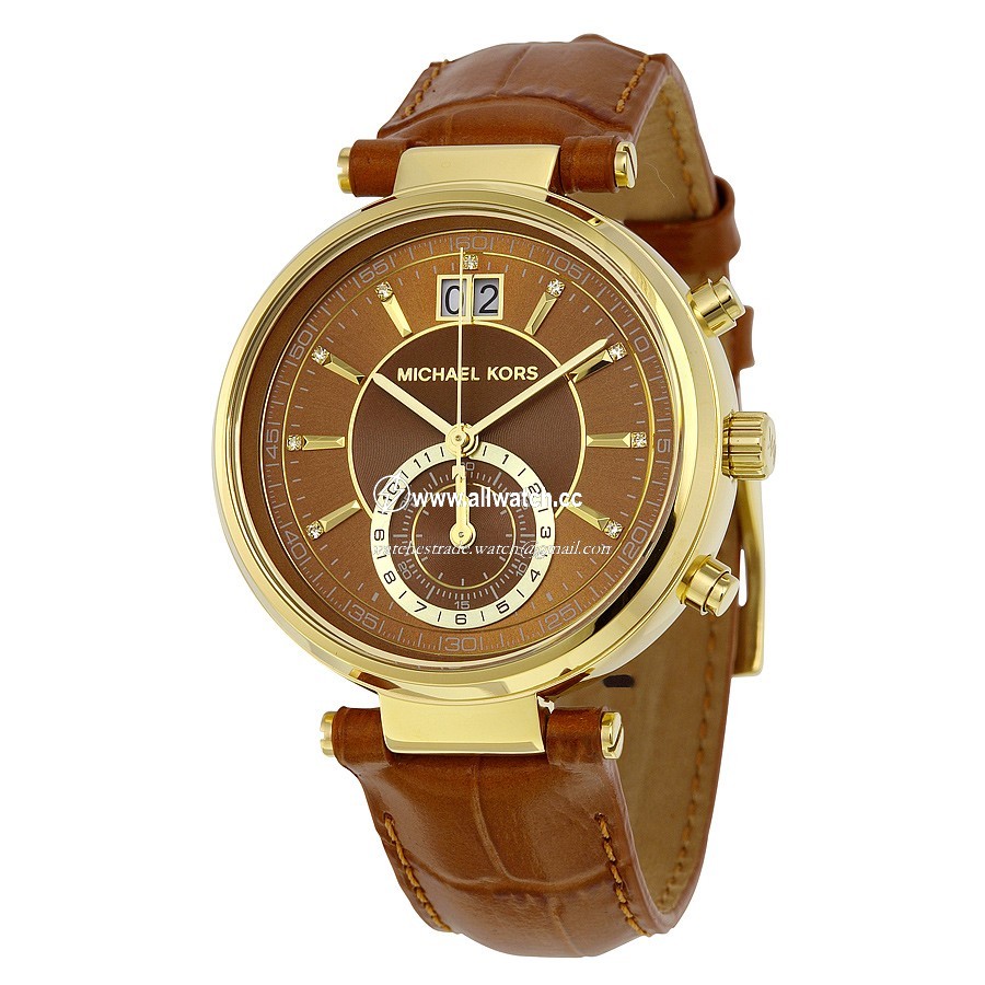 Michael Kors MK2424 Ladies Quartz Rose Gold-tone Stainless Steel