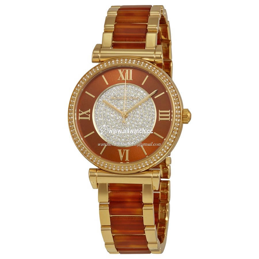 Michael Kors MK3411 Ladies Quartz Gold-plated Stainless Steel
