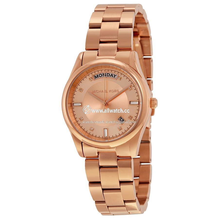 Michael Kors MK6071 Ladies Quartz Rose Gold-plated Stainless Steel