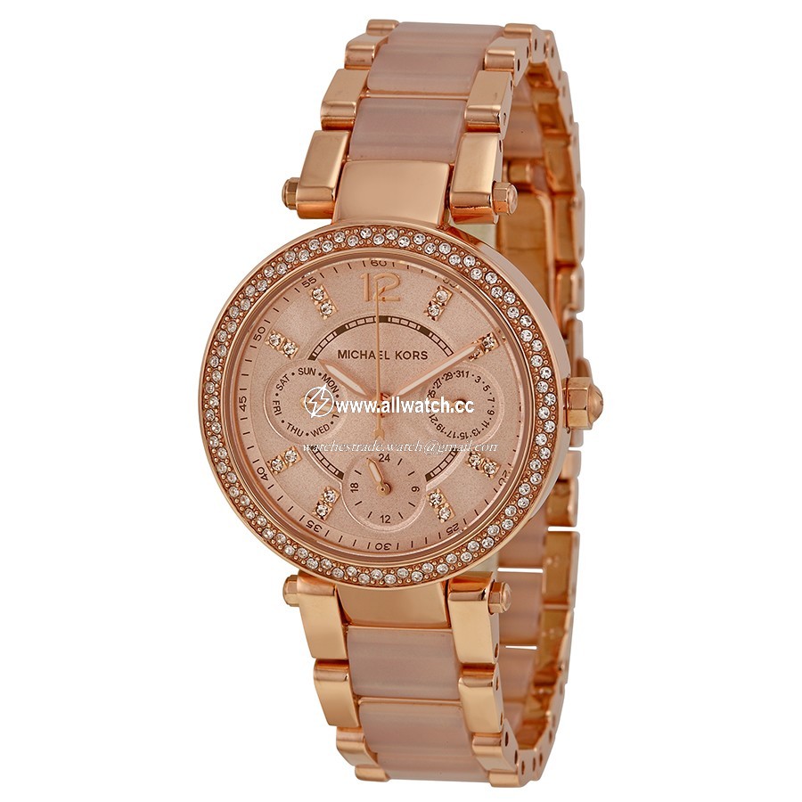 Michael Kors MK6110 Ladies Quartz Rose Gold-tone Stainless Steel