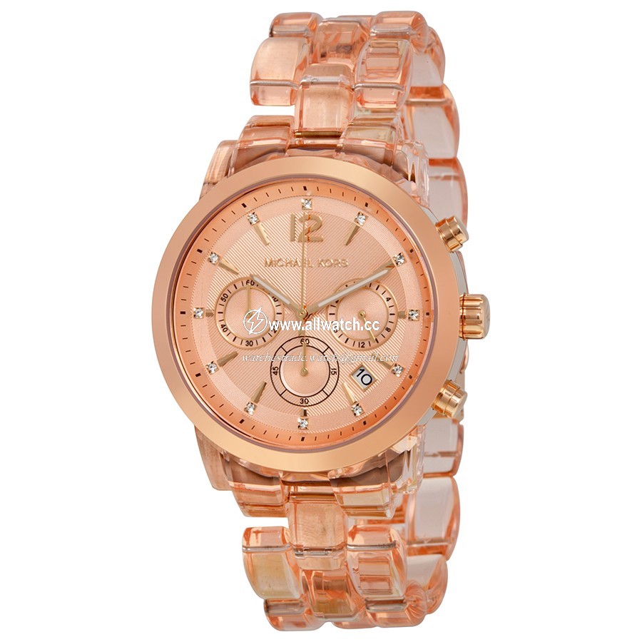 Michael Kors MK6203 Ladies Quartz Rose Gold-tone Stainless Steel