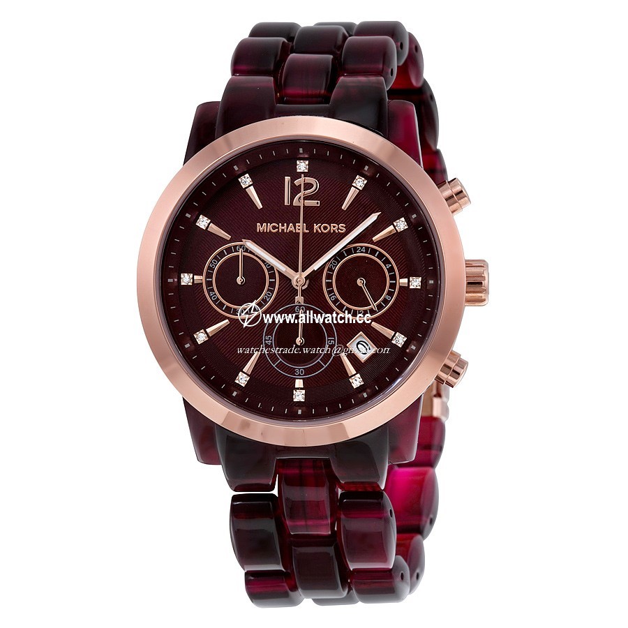 Michael Kors MK6237 Ladies Quartz Rose Gold-Tone Stainless Steel