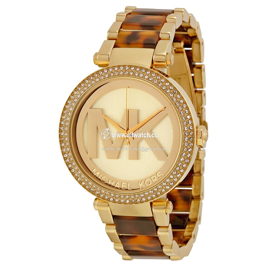 Michael Kors MK6109 Parker Ladies Quartz Gold-tone Stainless Steel