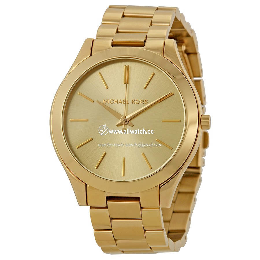Michael Kors MK3179 Runway Ladies Quartz Gold-tone Stainless Steel