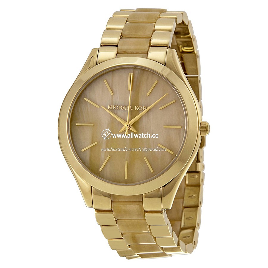 Michael Kors MK4285 Runway Ladies Quartz Gold-tone Stainless Steel