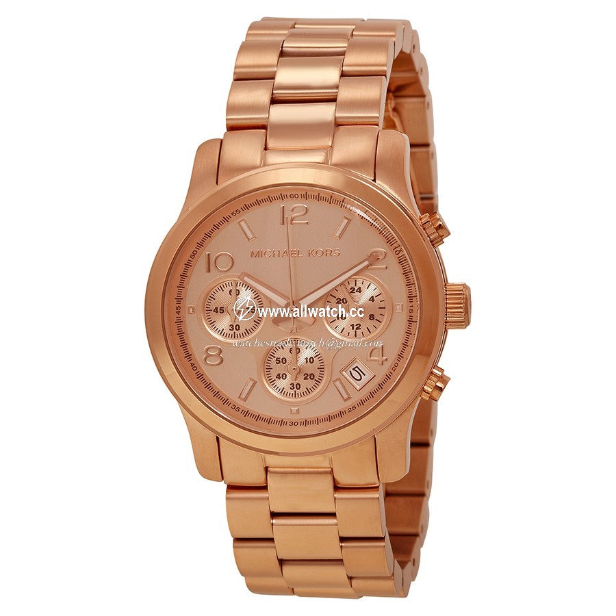 Michael Kors MK5128 Runway Ladies Quartz Rose Gold-tone Stainless Steel