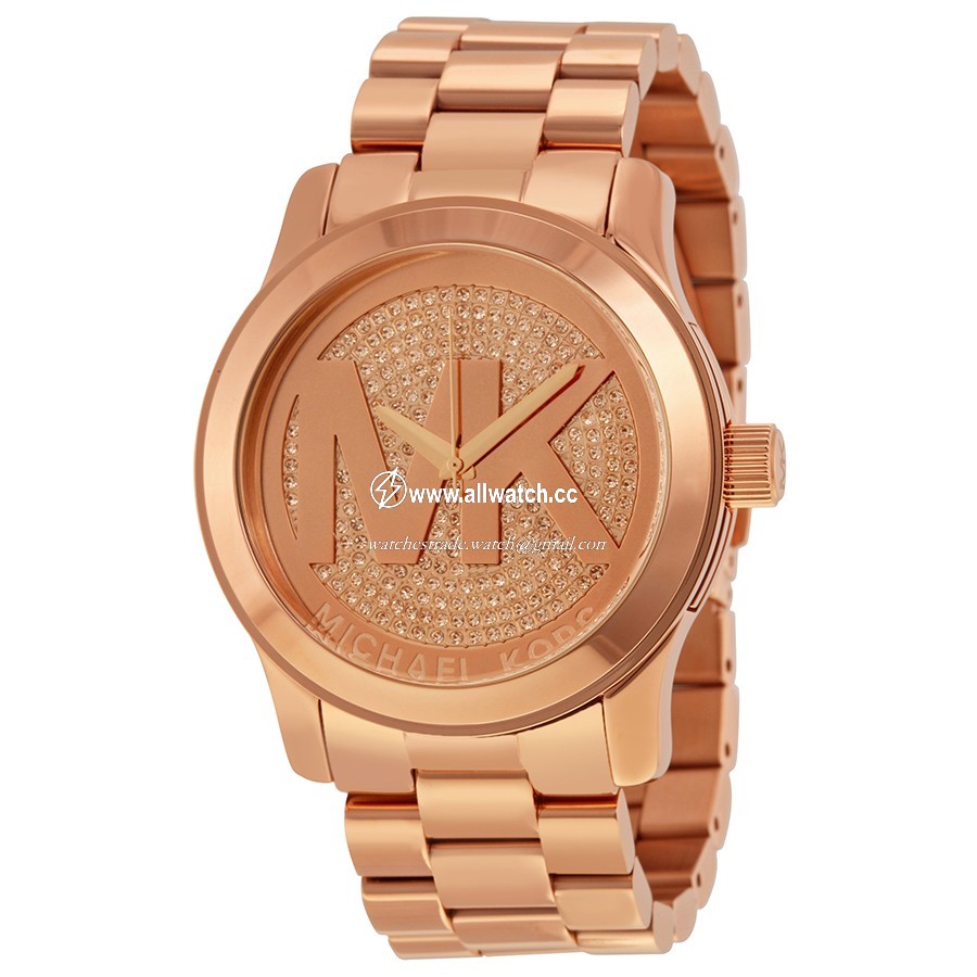 Michael Kors MK5661 Runway Ladies Quartz Rose Gold-tone Stainless Steel
