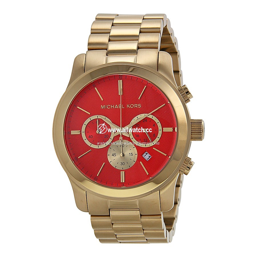 Michael Kors MK5930 Runway Ladies Quartz Gold-tone Stainless Steel