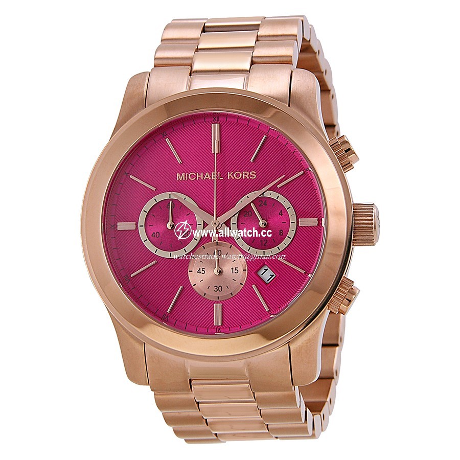 Michael Kors MK5931 Runway Ladies Quartz Rose Gold-tone Stainless Steel