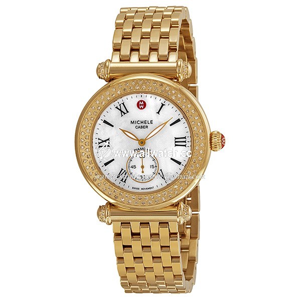 Michele MWW16A000038 Caber Ladies Quartz Gold-tone Stainless Steel
