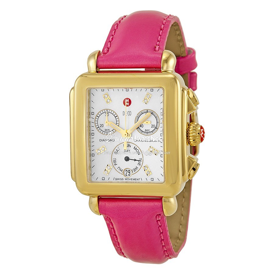Michele MWW06P000133 Deco Ladies Quartz Gold-tone Stainless Steel