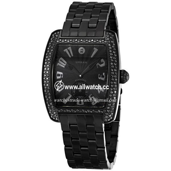 Michele MWW02M000047 Ladies Quartz Black Ion-plated Stainless Steel