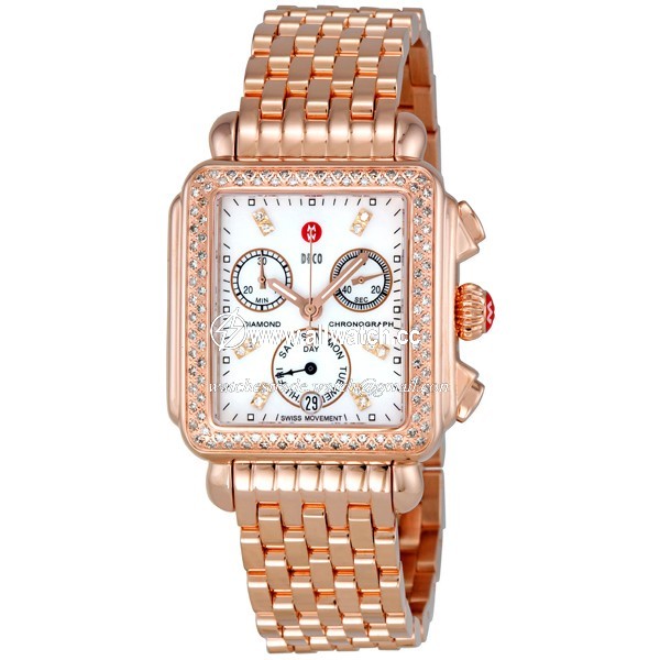 Michele MWW06P000109 Ladies Quartz Rose Gold-tone Stainless Steel
