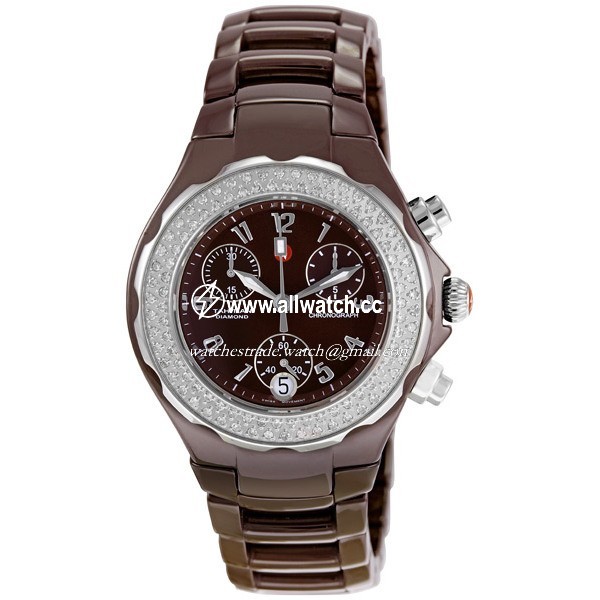 Michele MWW12A000011 Ladies Quartz Brown Ceramic