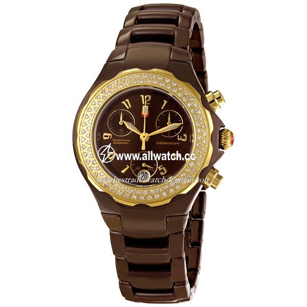 Michele MWW12A000012 Ladies Quartz Brown Ceramic