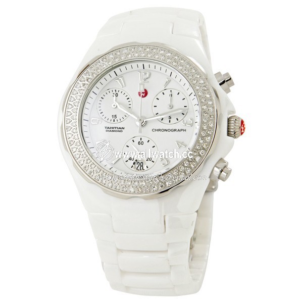 Michele MWW12B000001 Ladies Quartz White Ceramic