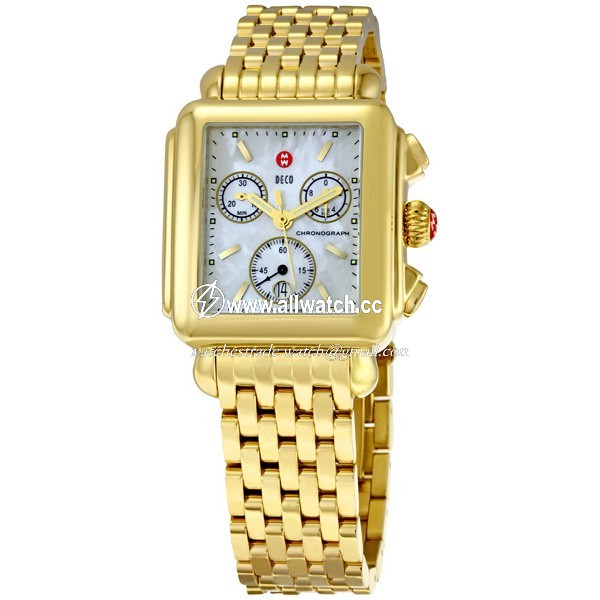 Michele W06A000210 Ladies Quartz Gold-Tone Stainless Steel