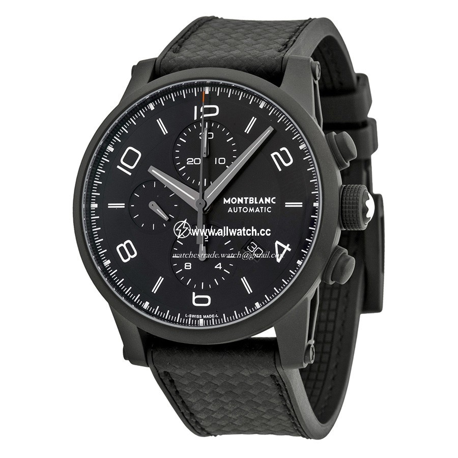 Montblanc 111197 Mens Automatic Black DLC Stainless Steel