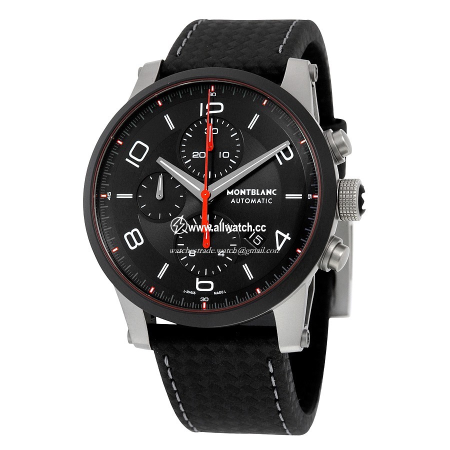Montblanc 112604 Timewalker Mens Automatic Microblasted Stainless Steel