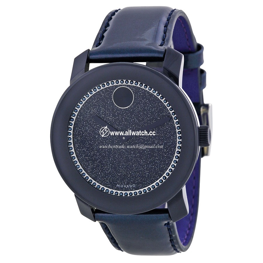Movado 3600229 Ladies Quartz Navy TR90 Compostite and Stainless Steel