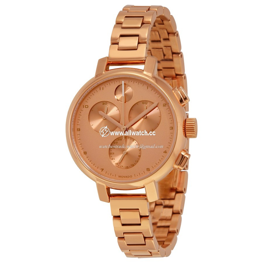 Movado 3600240 Ladies Quartz Rose Gold IP Stainless Steel