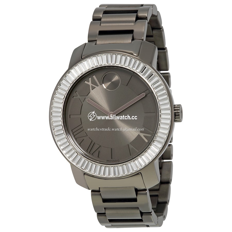 Movado 3600248 Ladies Quartz Gunmetal Ion-plated Stainless Steel