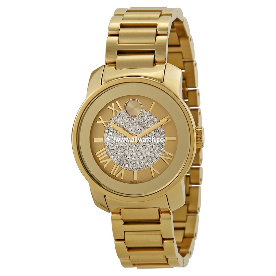 Movado 3600255 Ladies Quartz Yellow Gold Ion-plated Stainless Steel