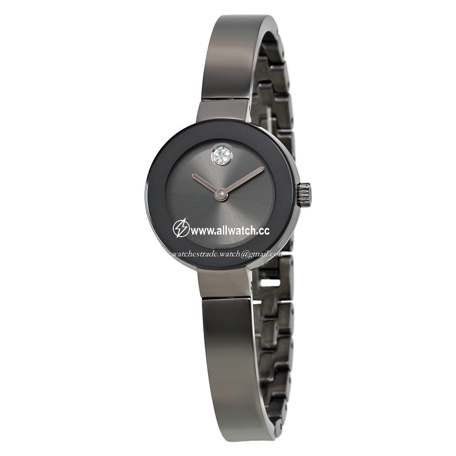 Movado 3600324 Ladies Quartz Gunmetal Stainless Steel