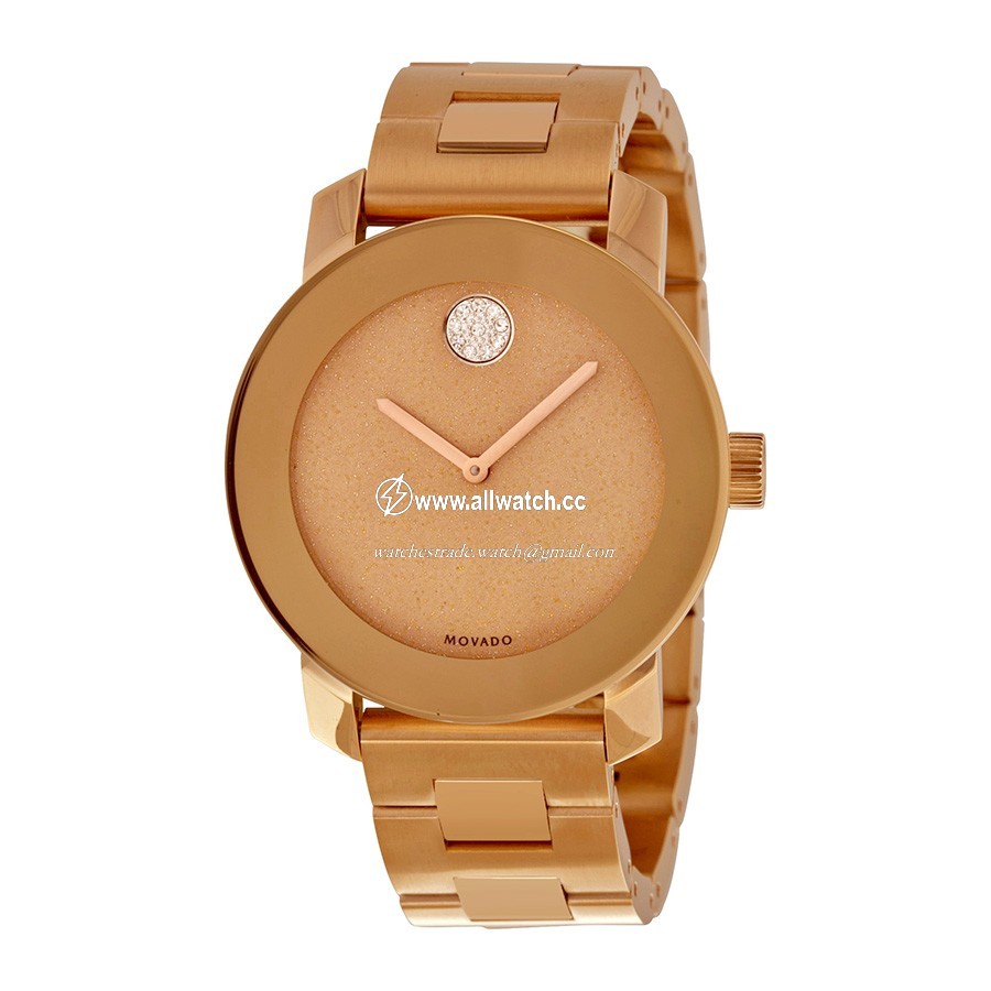 Movado 3600335 Ladies Quartz Rose Gold Ion-plated Stainless Steel