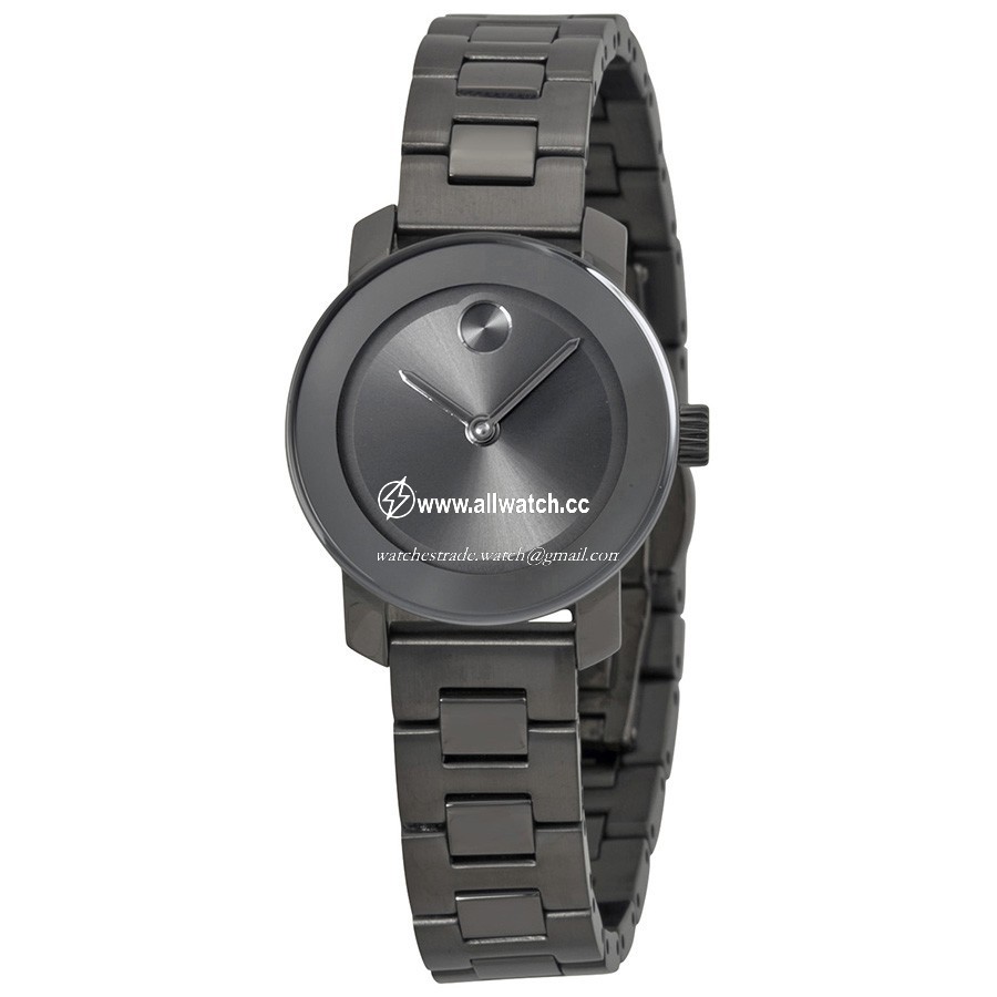 Movado 3600236 Bold Ladies Quartz Gunmetal Ion-plated Stainless Steel