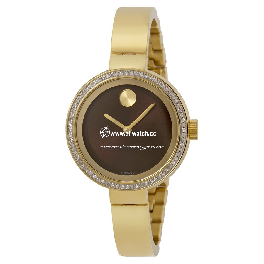 Movado 3600282 Bold Ladies Quartz Yellow Gold Ion-plated Stainless Steel