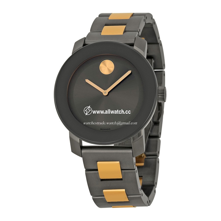 Movado 3600327 Bold Ladies Quartz Grey Ion-Plated Stainless Steel