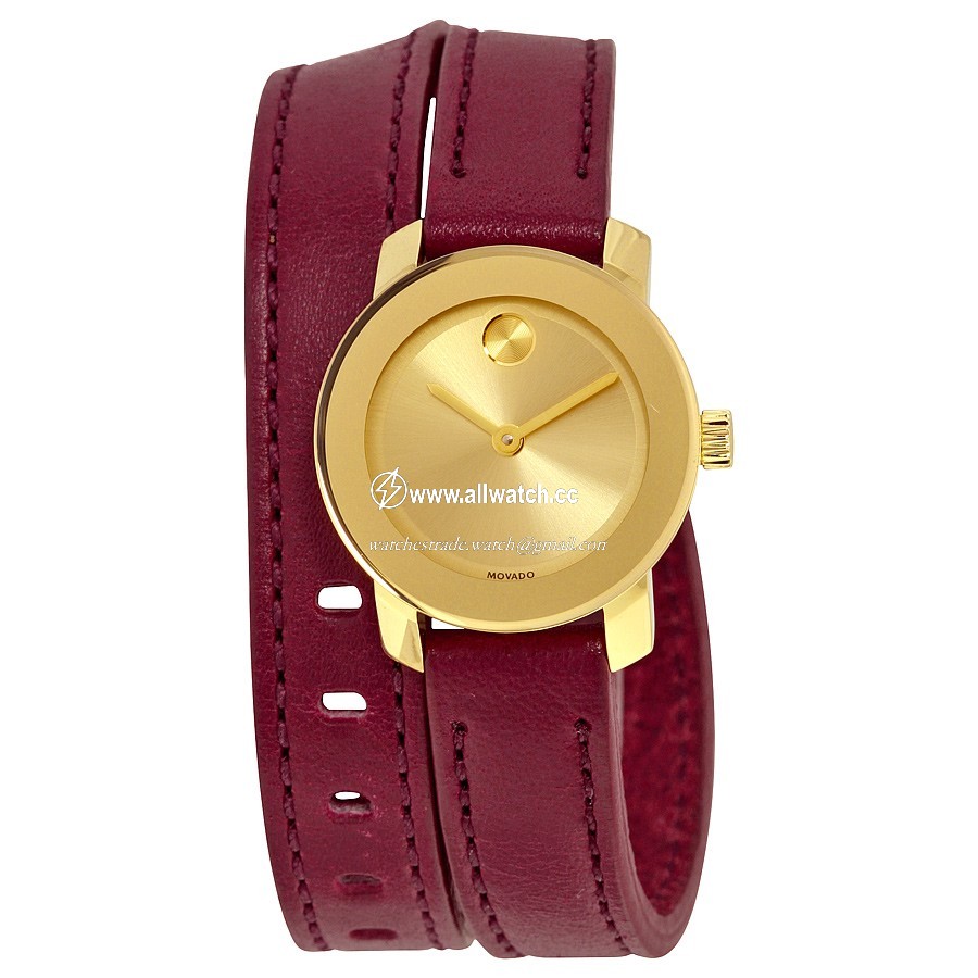 Movado 3600344 Bold Ladies Quartz Yellow Gold IP Stainless Steel