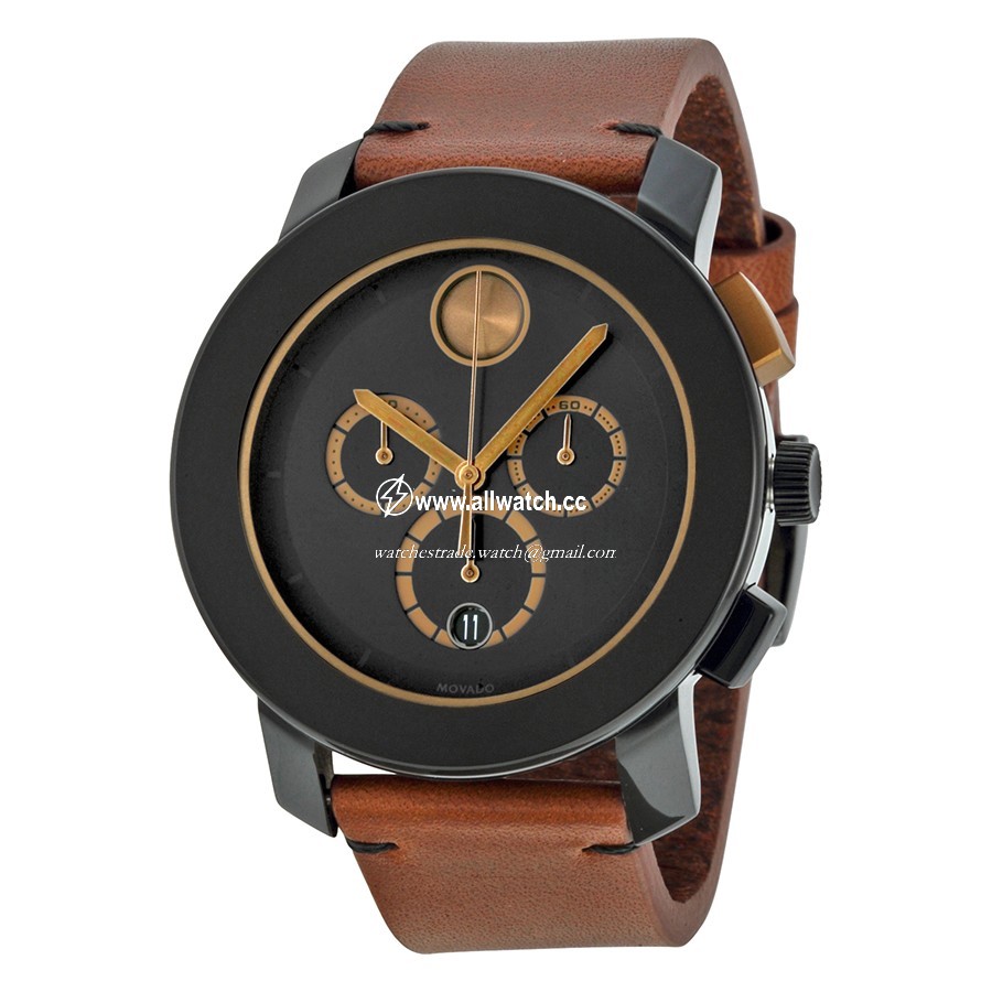 Movado 3600348 Bold Mens Quartz Black TR90 Composite