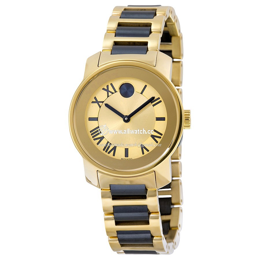 Movado 3600355 Bold Ladies Quartz Gold-Tone Stainless Steel