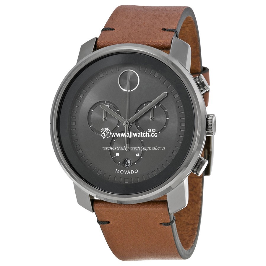 Movado 3600367 Bold Mens Quartz Grey IP Stainless Steel