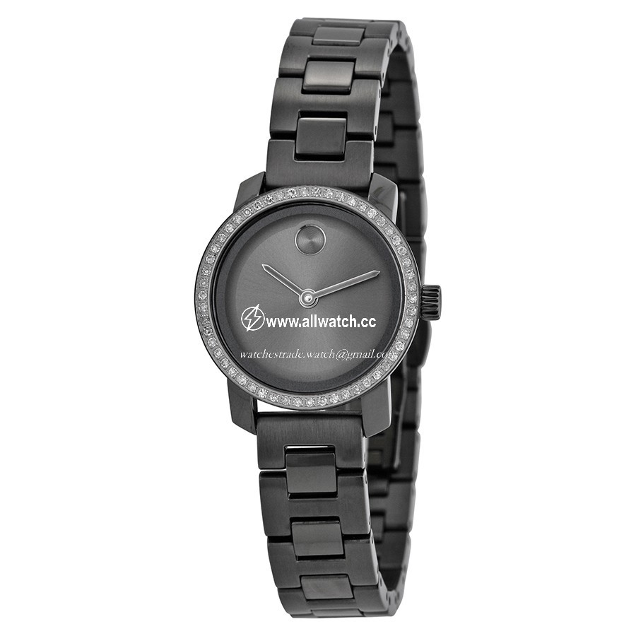 Movado 1872 Bold Ladies Quartz Grey Ion-plated Stainless Steel