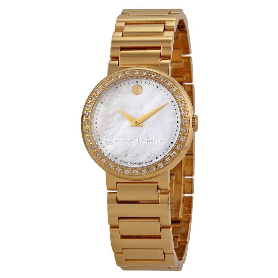 Movado 606422 Concerto Ladies Quartz Gold-plated Stainless Steel