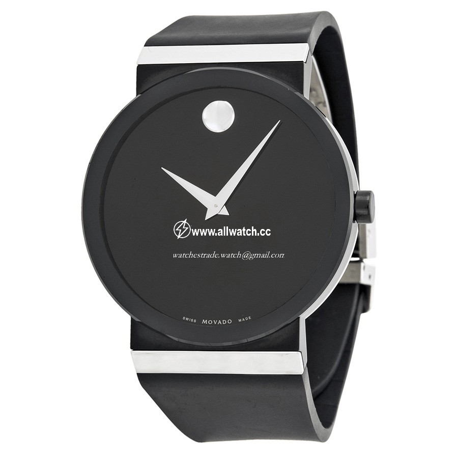 Movado 0606268 Museum Mens Quartz Black PVD Stainless Steel