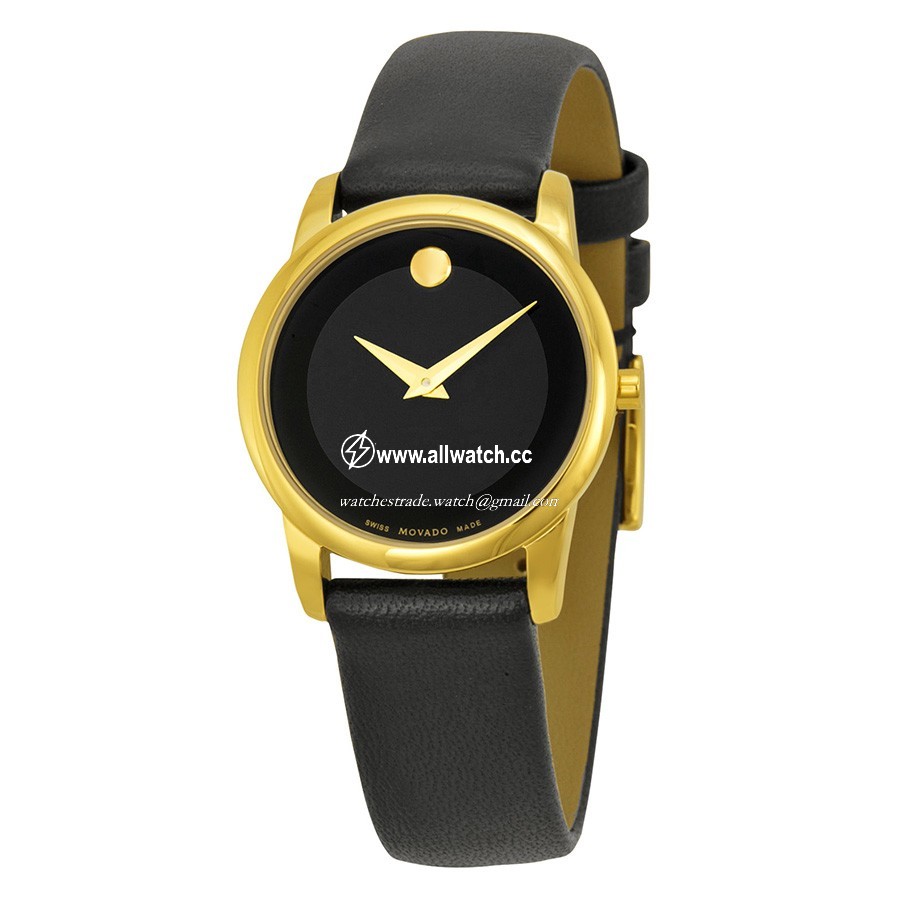 Movado 606877 Museum Ladies Quartz Gold-plated Stainless Steel
