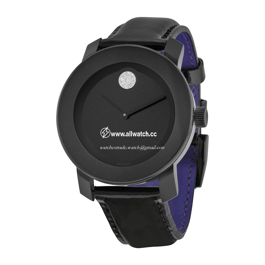 Movado MV3600353 Ladies Quartz Black TR90 composite and stainless steel