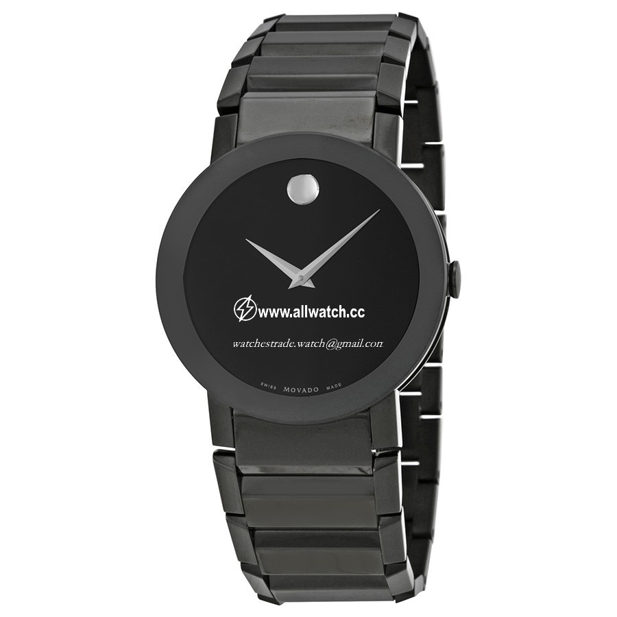 Movado 0606307 Sapphire Mens Quartz Black PVD Stainless Steel