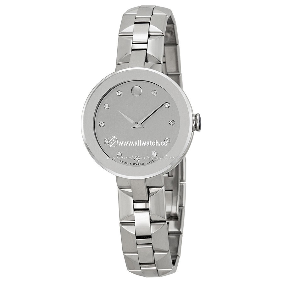 Movado 0606814 Sapphire Ladies Quartz Stainless Steel