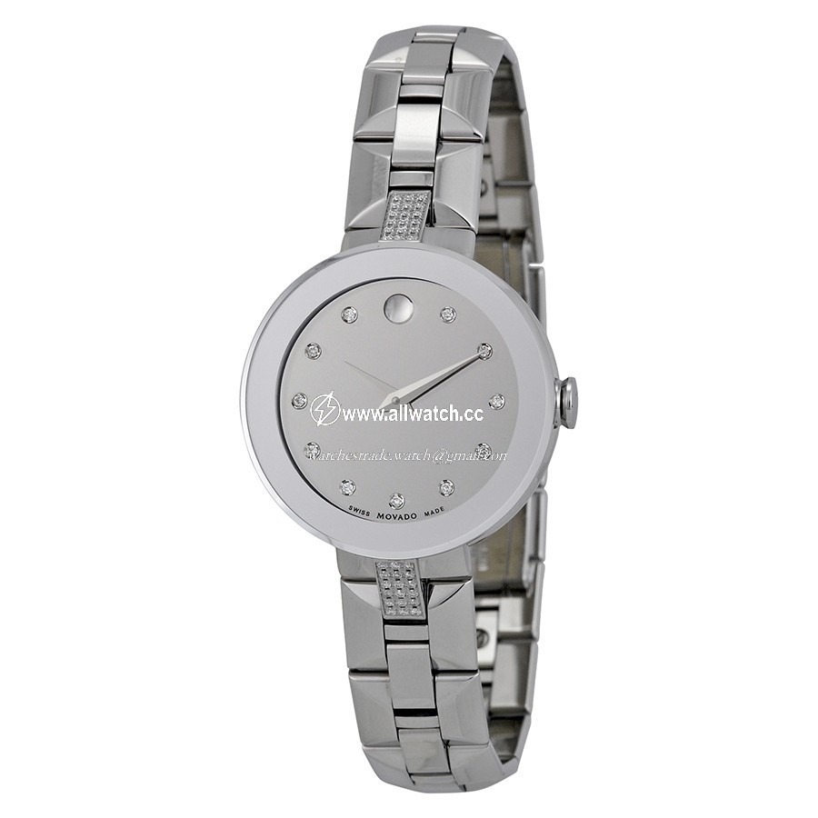Movado 0606815 Sapphire Ladies Quartz Stainless Steel